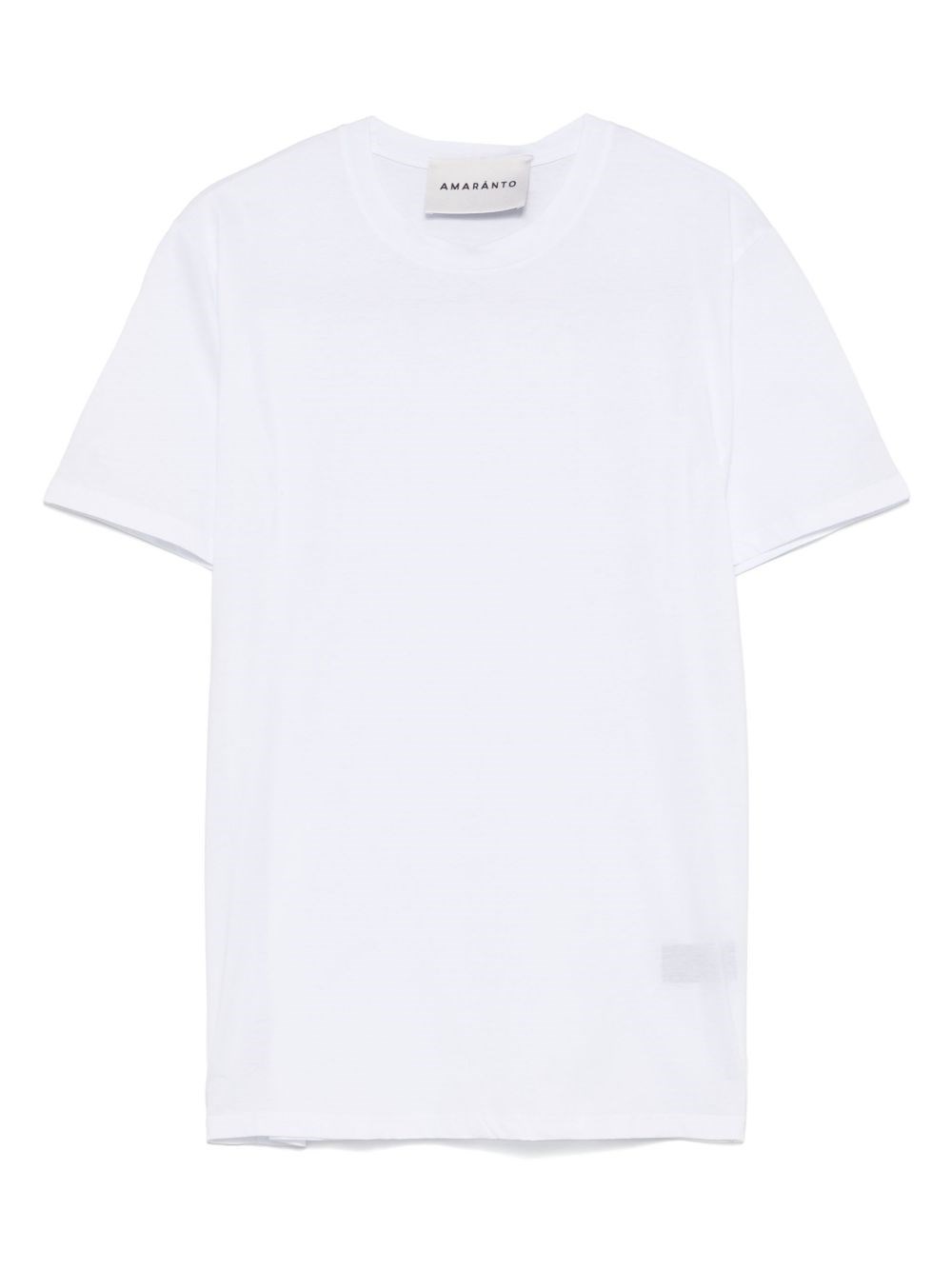Amaranto White Linen Short-sleevet-shirt With Buttons