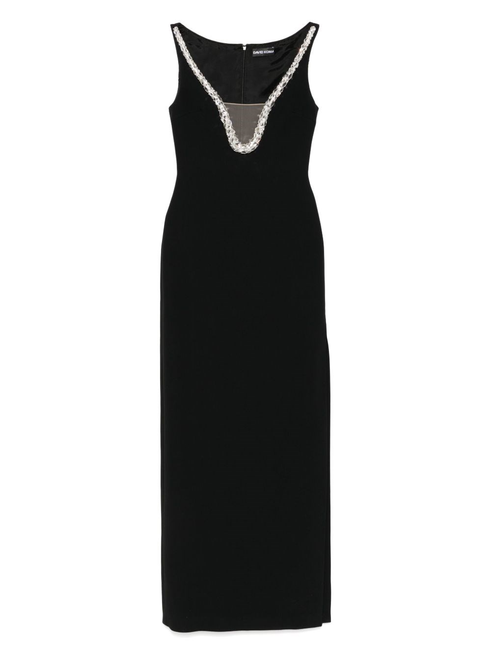 David Koma Embellished Cady Gown