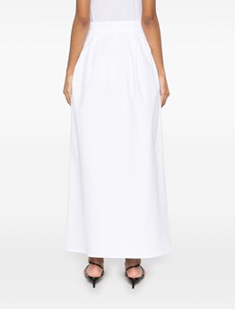 スカート Max Mara ALCADE WIDE GABARDINE SKIRT Max Mara Wide Gabardine Skirt in White | Lyst