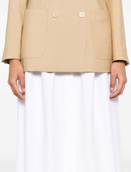 スカート Max Mara ALCADE1234 - Wide gabardine skirt Full gabardine skirt, white | 