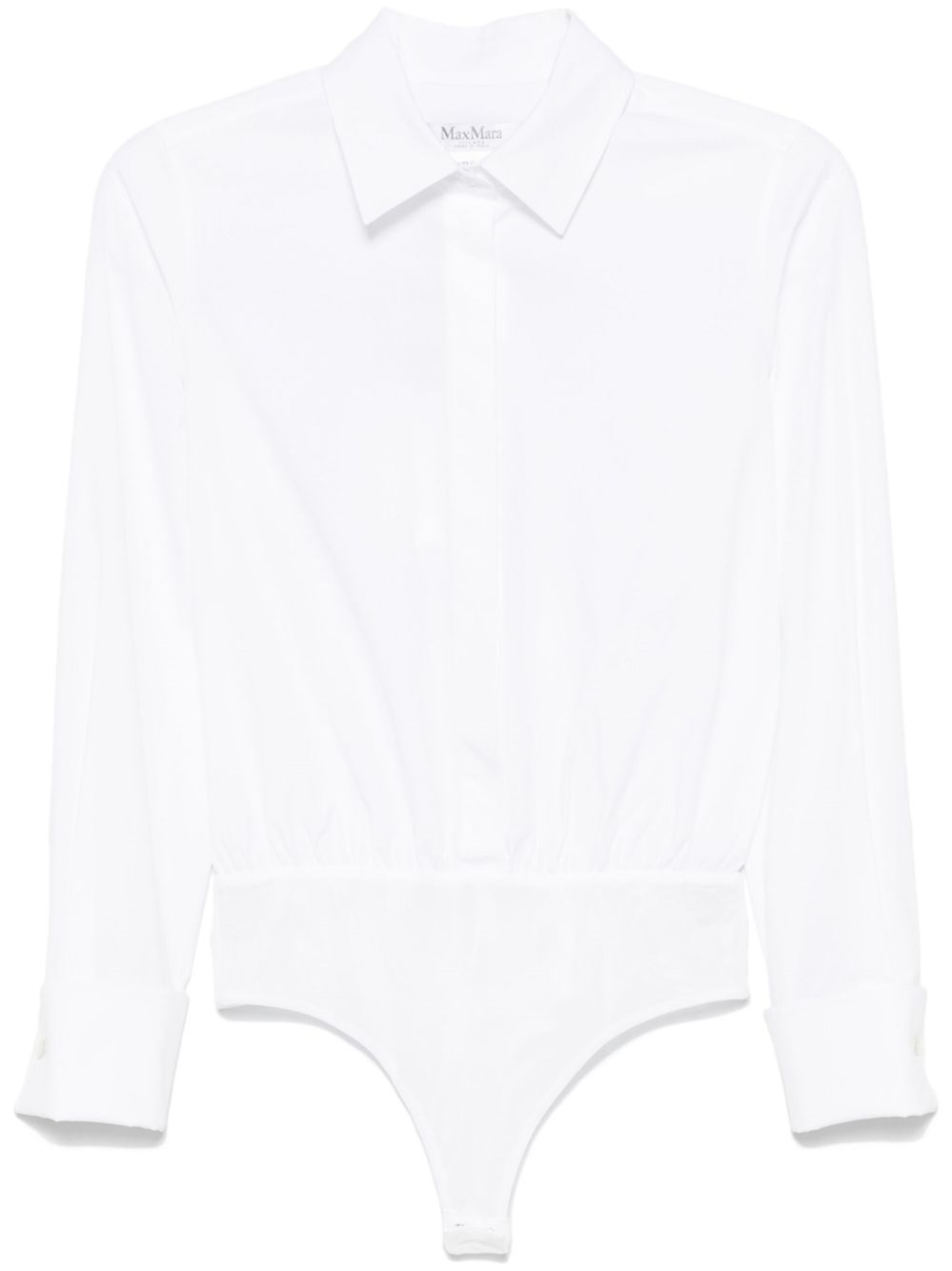Max Mara Stretch Cotton Shirt Bodysuit