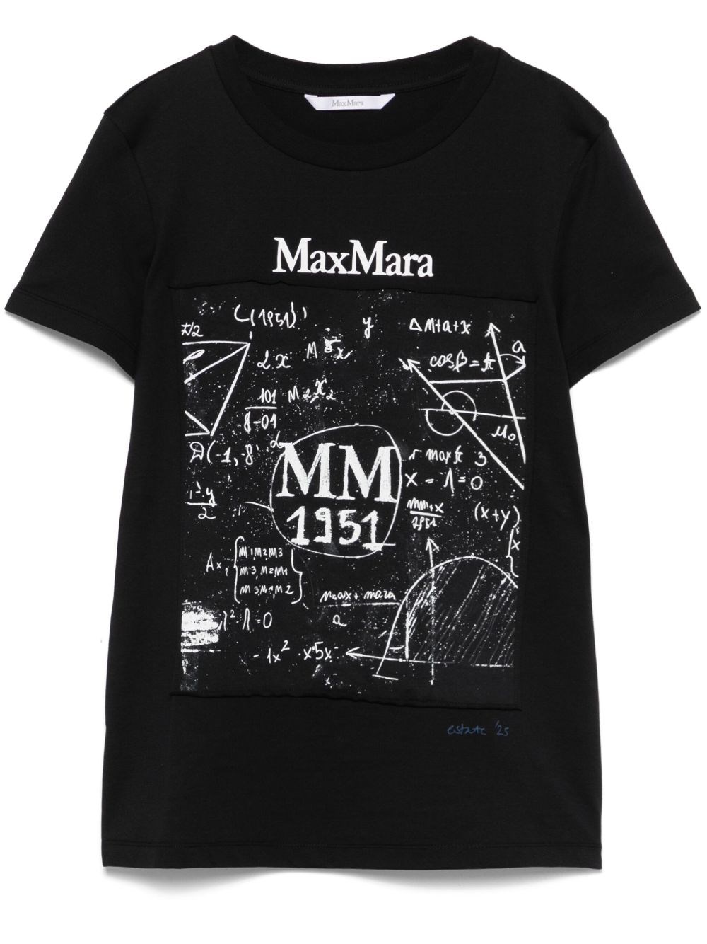 Max Mara Colibri Graphic-print T-shirt In Black