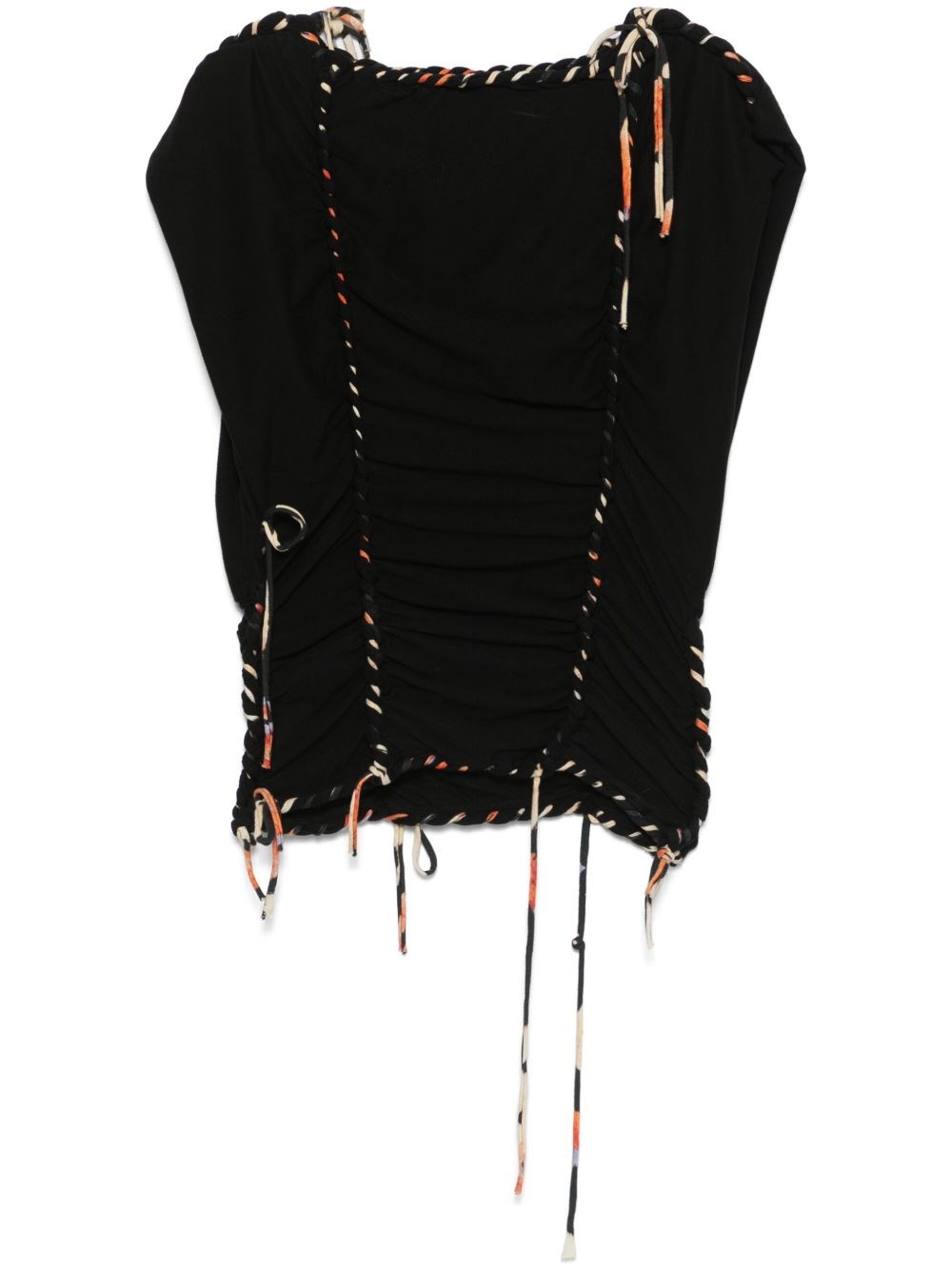 Isabel Marant Zohra Woven Jersey Top