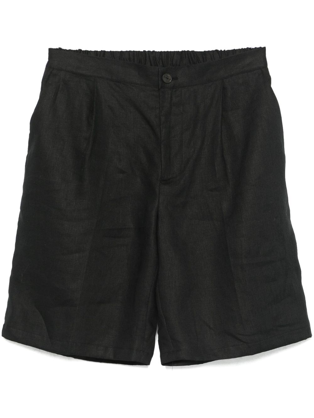 Hevo Shorts Aus Leinen In Black