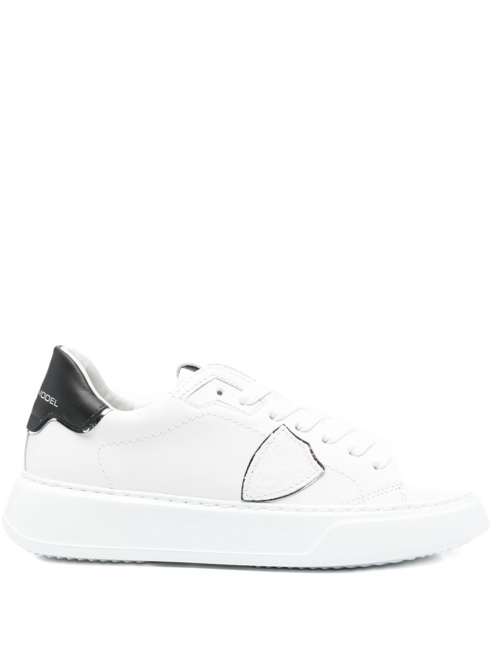 Philippe Model "temple" Leather Sneakers In White