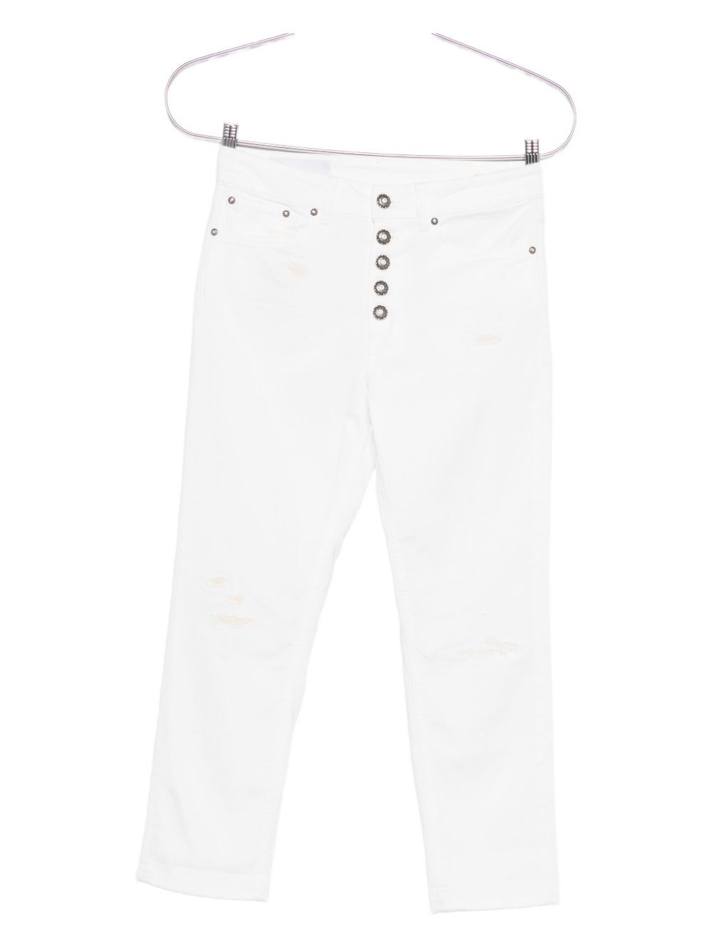 Dondup Stretch Cotton Jeans In White