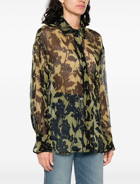 VICTORIA BECKHAM - Silk georgette shirt