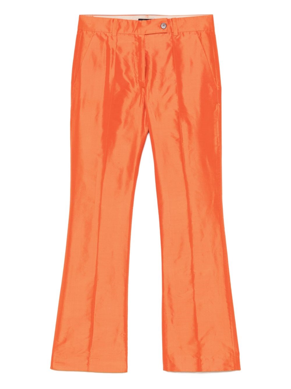 Luisa Spagnoli Silk Straight-leg Trousers