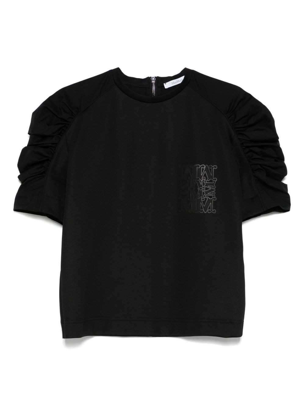 Max Mara Technical-jersey T-shirt In Black