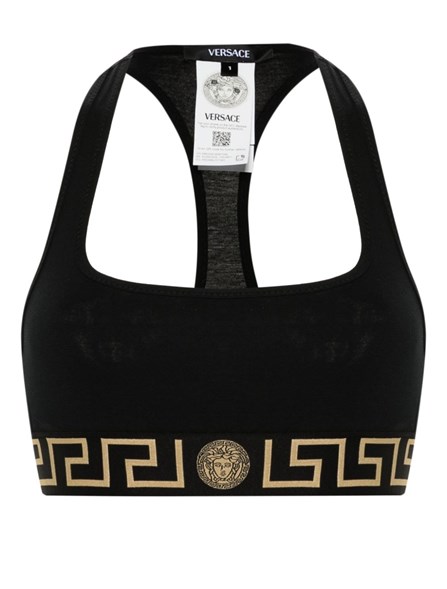 VERSACE - Bralette with Greek border