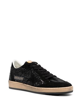 【Golden 】 Ball Star スニーカー GWF00117F00377311325 Women's Ball Star in nappa with white star and glitter heel tab