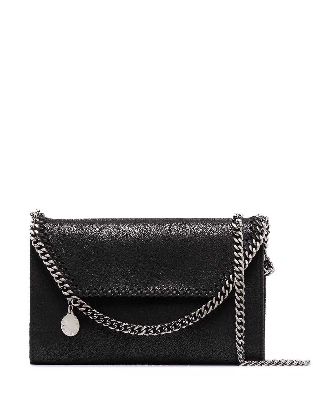 Stella Mccartney Falabella Mini Bag With Flap In Black