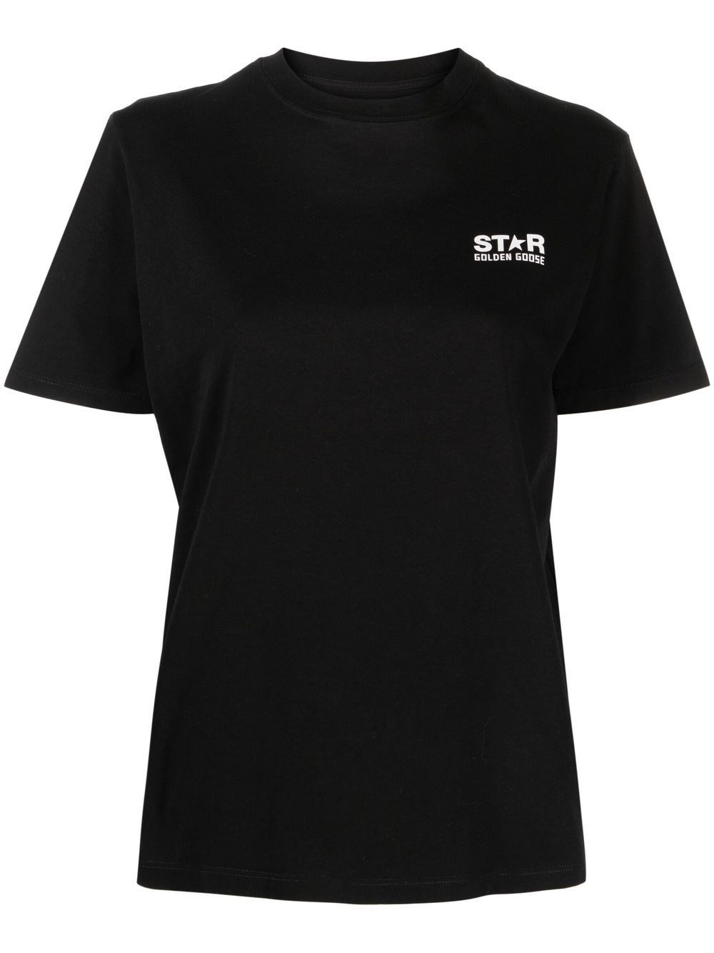 Golden Goose Cotton Jersey T-shirt In Black