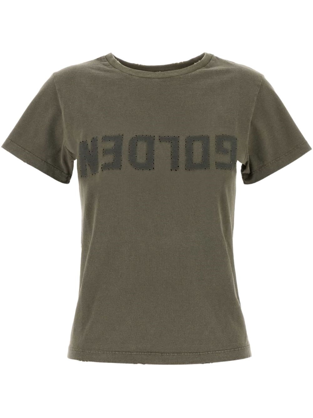 Golden Goose Deluxe Brand Army Green Cotton Doris T Shirt In Green