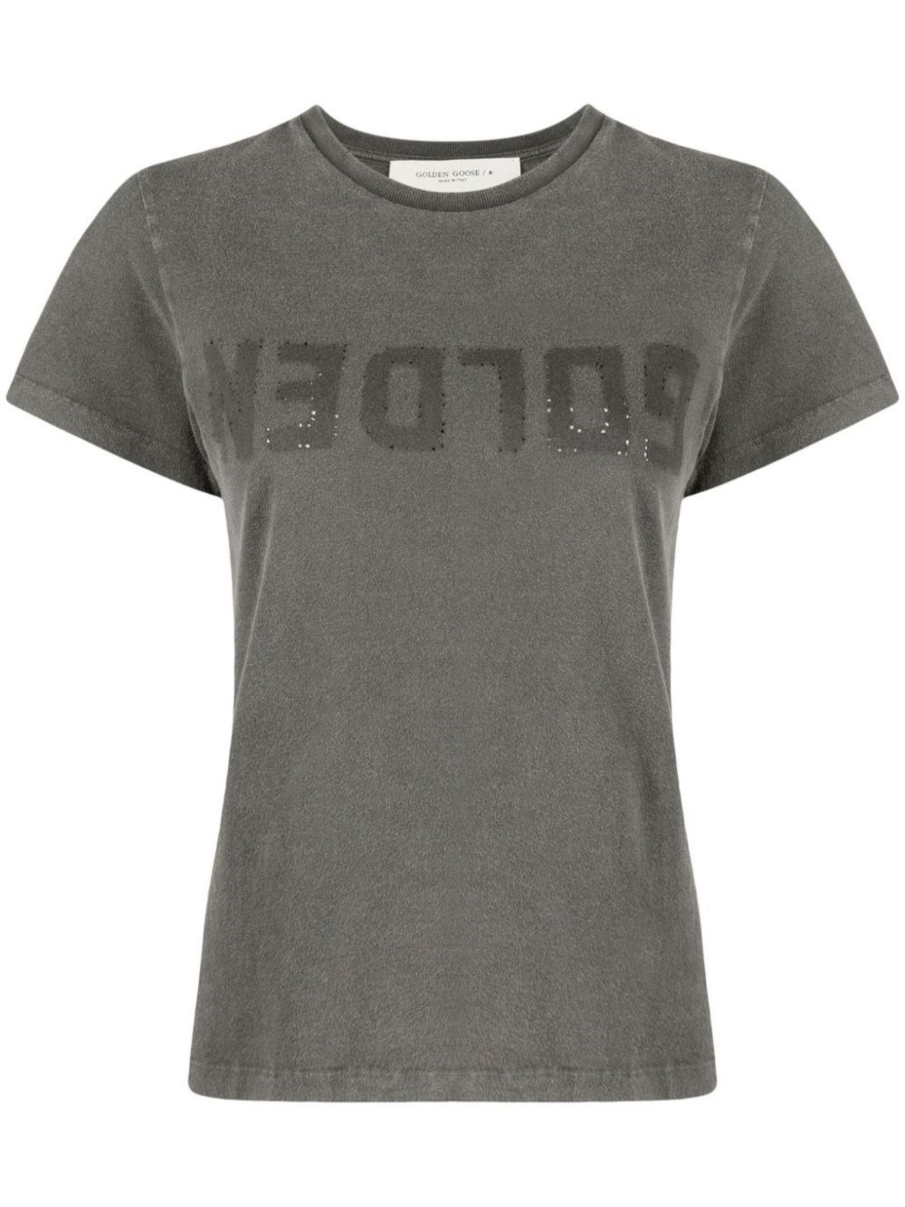 Golden Goose Cotton T-shirt In Gray
