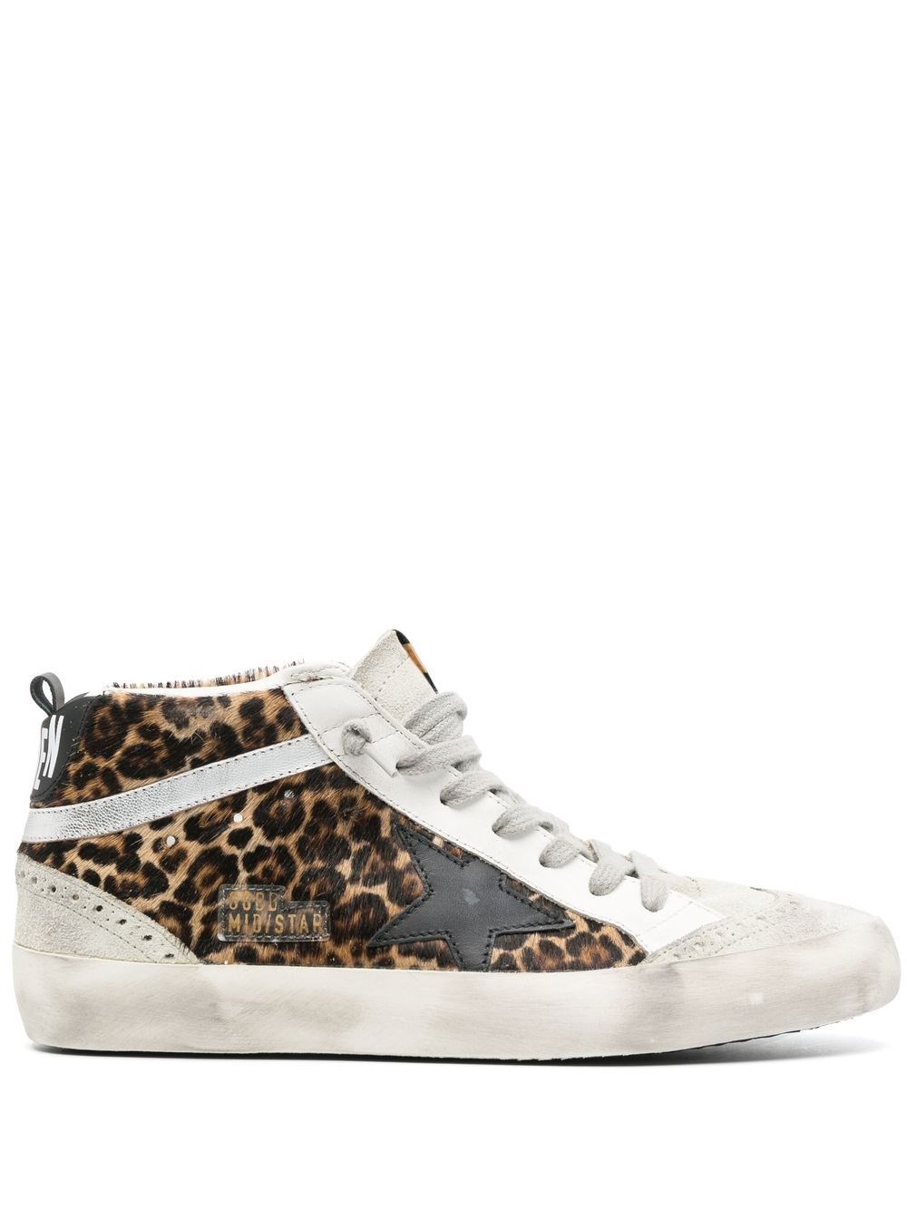 Golden Goose Sneakers Mid Star In Brown