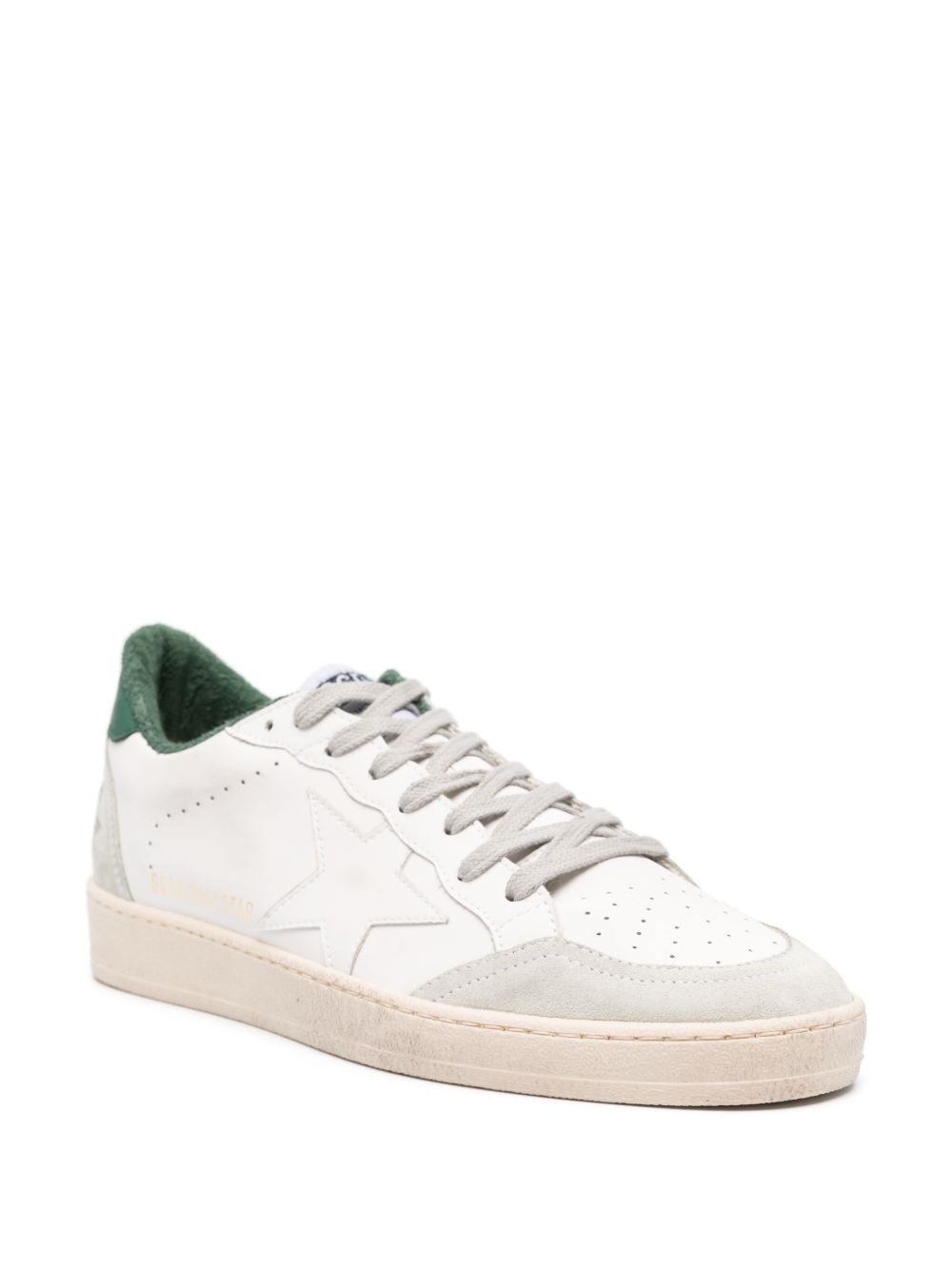 Golden Goose Off-white Calf Leather Sneakers With Signature Star Patch In White