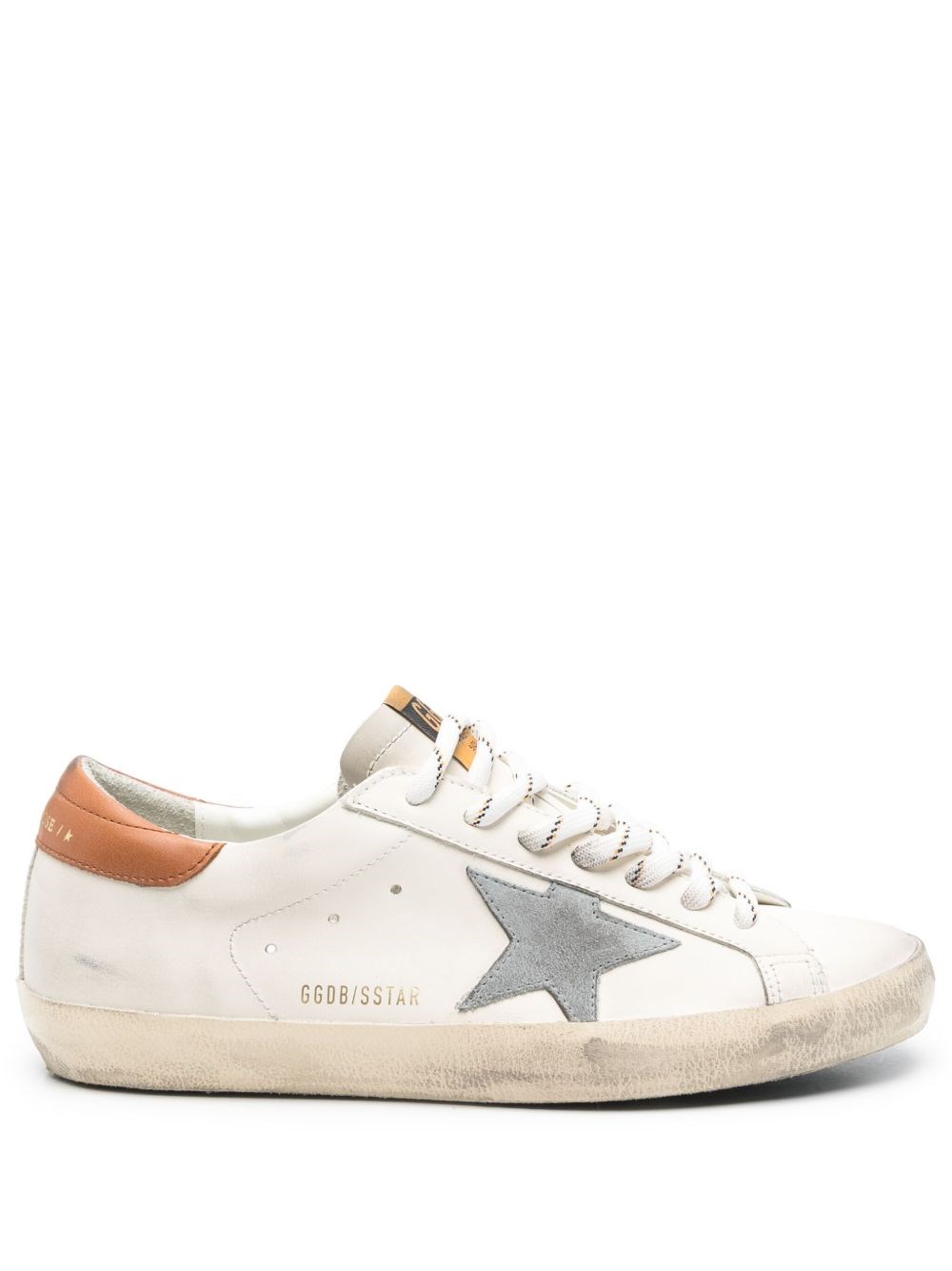 Golden Goose Deluxe Brand Men Super-star Classic With List Leather Sneakers In Neutral