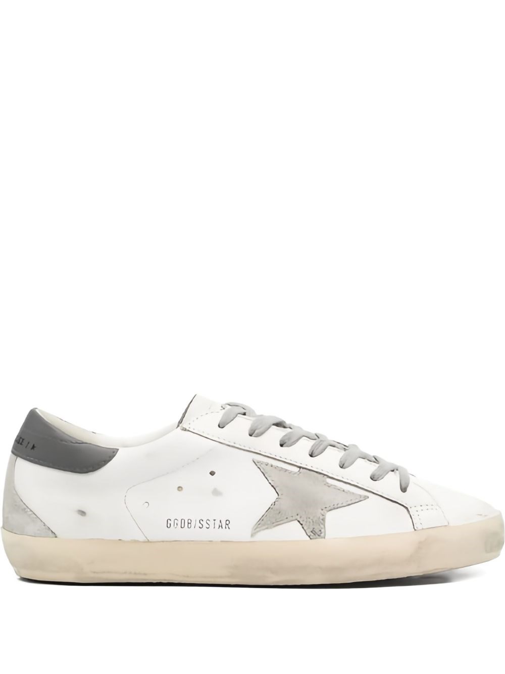 Golden Goose Panelled Sneakers With Signature Star Patch And Distressed Effect In Neutral