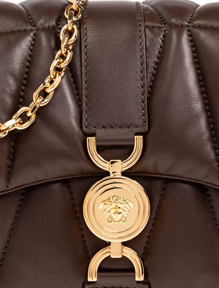 VERSACE - Borsa a spalla trapuntata Kleio