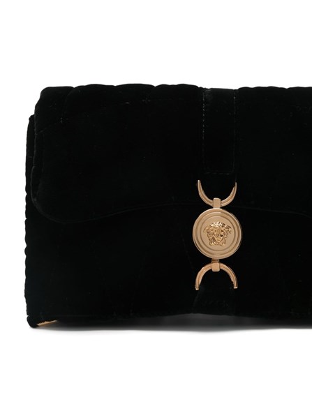 VERSACE - Kleio quilted velvet mini bag