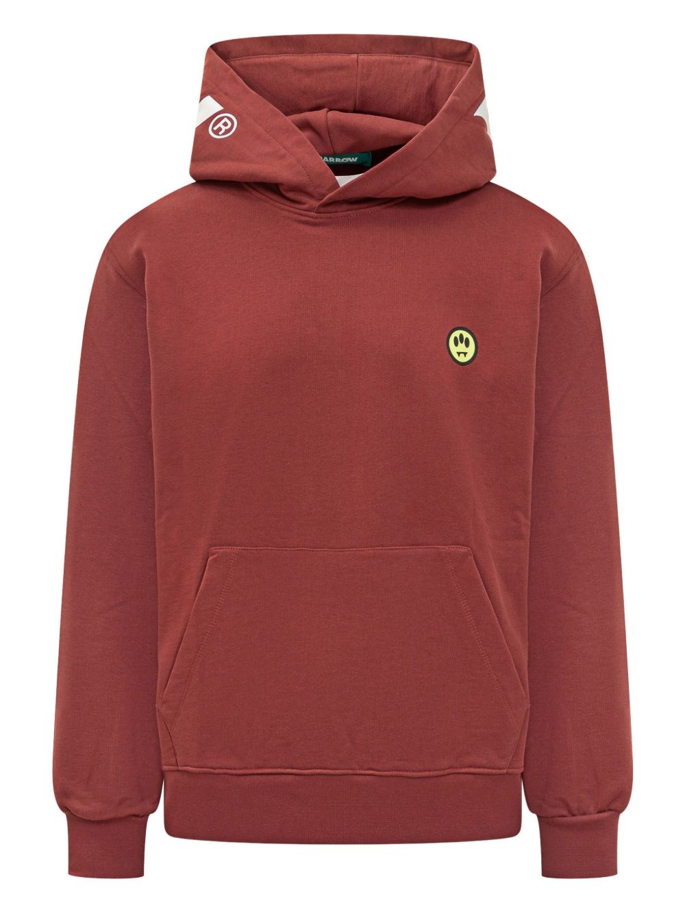 Barrow Knitwear Hoodie With Kangaroo Pocket In Red