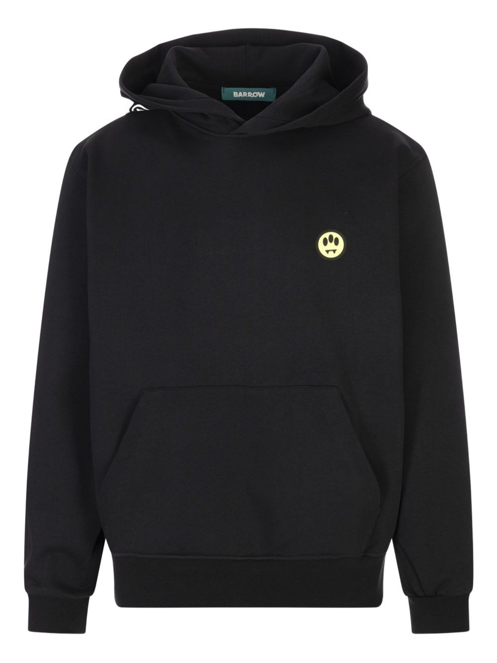 Barrow Knitwear Hoodie Kangaroo Pocket In Black