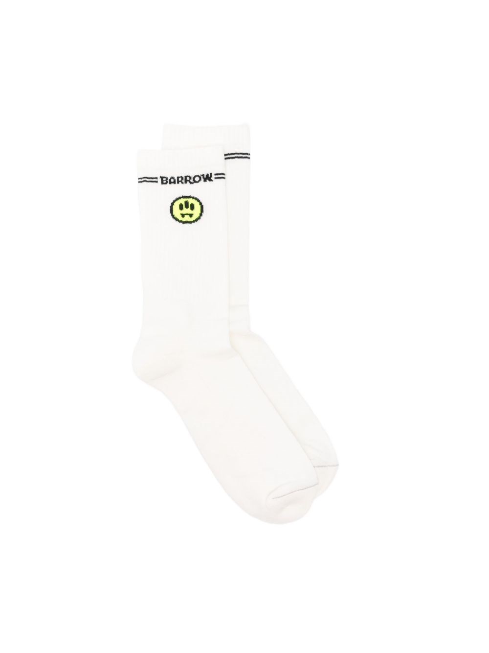 Barrow Mid-calf Ribbed Smiley Face Lingerie In White