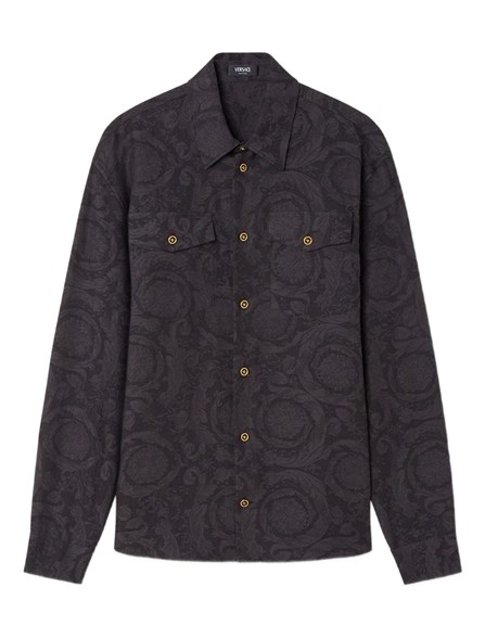 VERSACE - SHIRT WITH BAROQUE PRINT