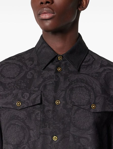 VERSACE - SHIRT WITH BAROQUE PRINT