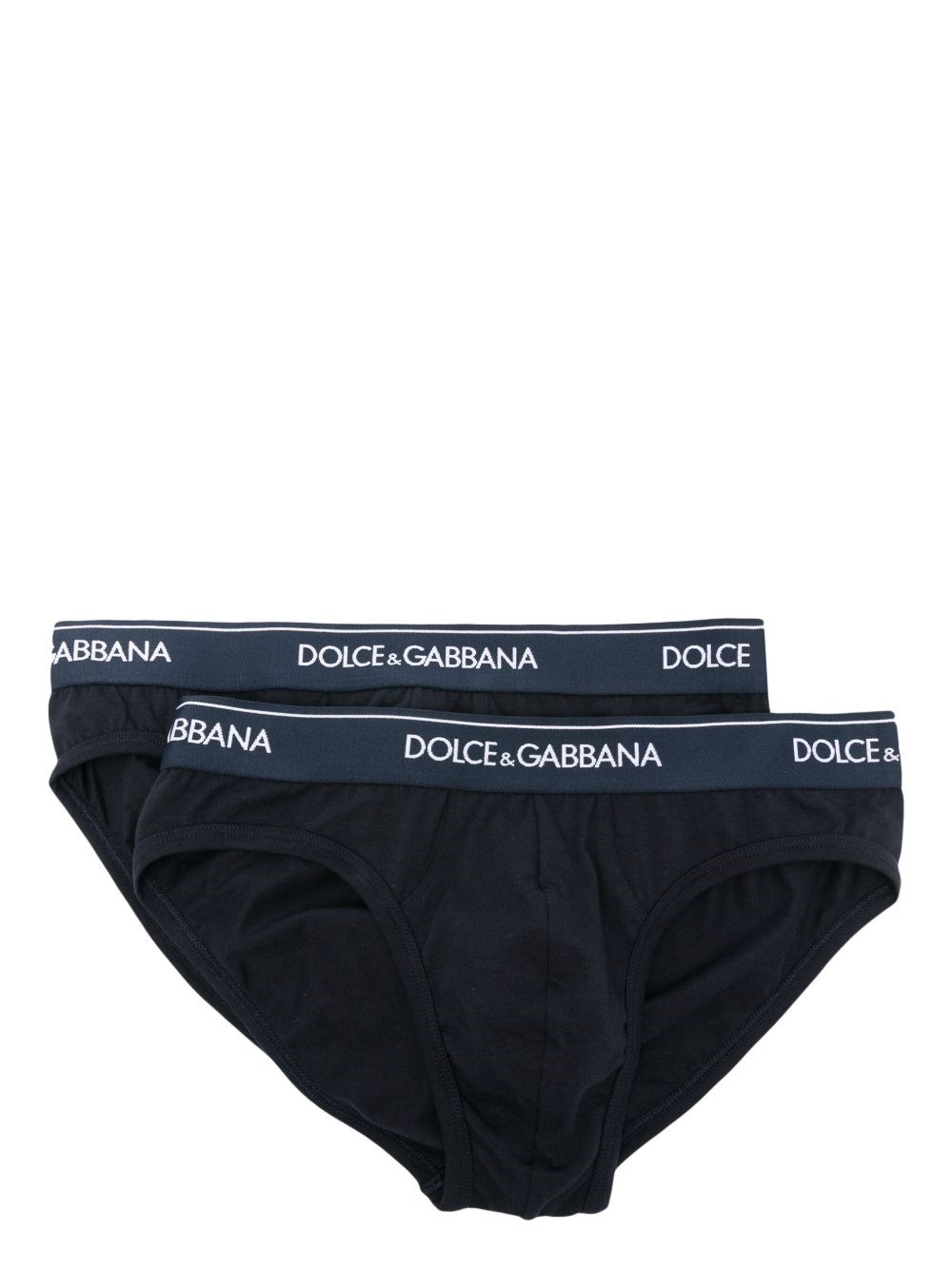 Dolce & Gabbana Logo Briefs (2-pack) In Blue