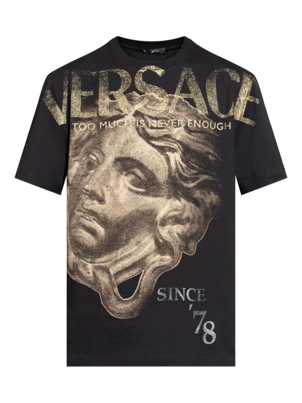 Versace Shadow Of The Medusa T Shirt In Black