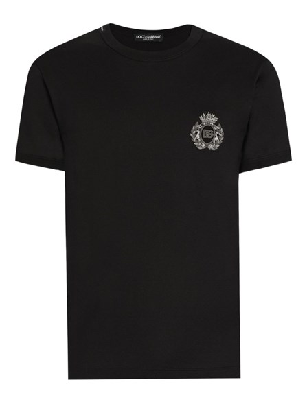 DOLCE & GABBANA - T-SHIRT WITH APPLIQUÉ