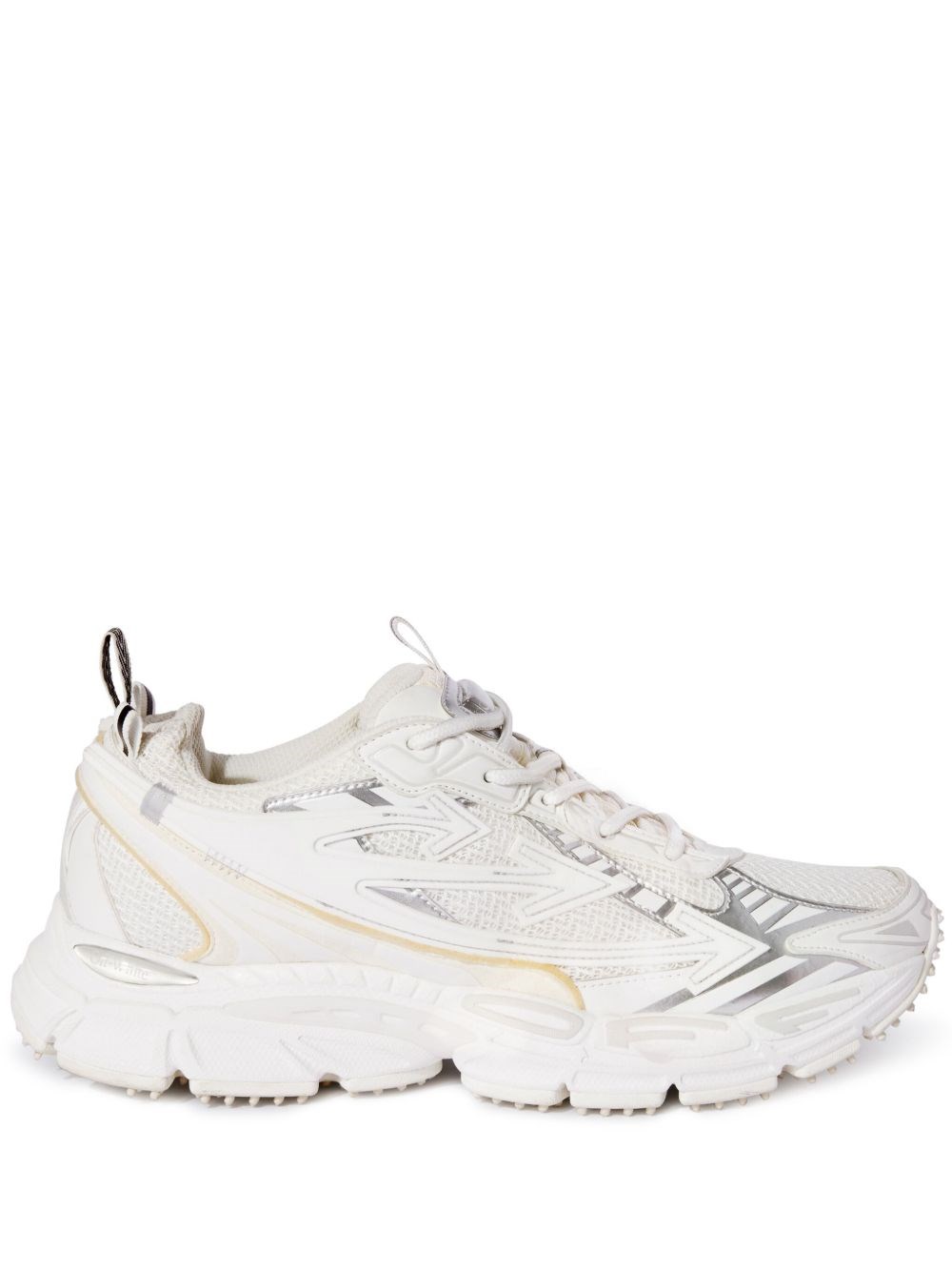 Off-white Be Right Back Panelled Mesh Sneakers In White