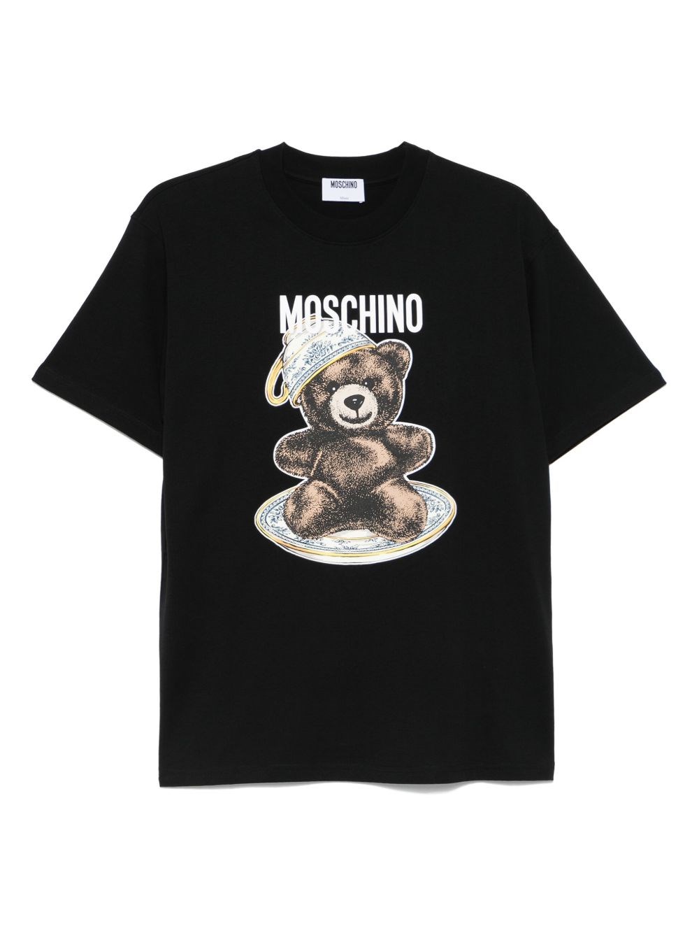 Moschino Teddy Bear-print T-shirt Mini Dress In Black