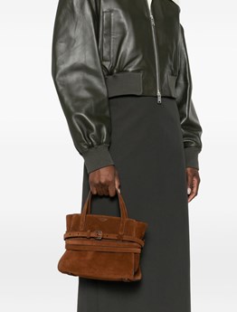 MOSCHINO - Small suede tie Me bag