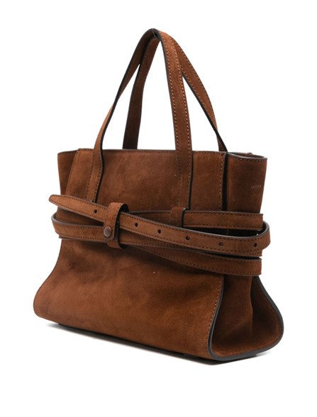 MOSCHINO - Small suede tie Me bag