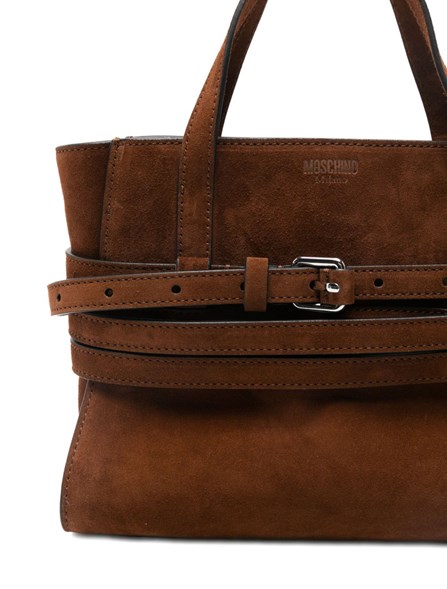 MOSCHINO - Small suede tie Me bag