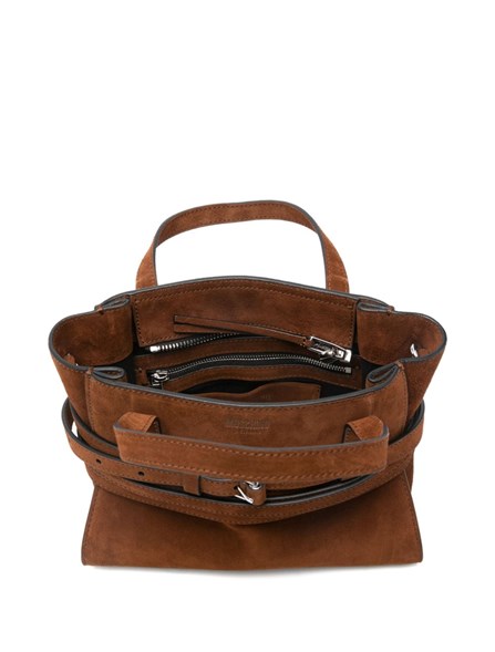 MOSCHINO - Small suede tie Me bag