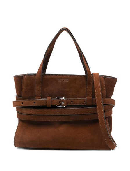 MOSCHINO - Small suede tie Me bag