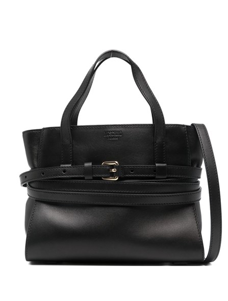 MOSCHINO - Small nappa leather tie Me bag