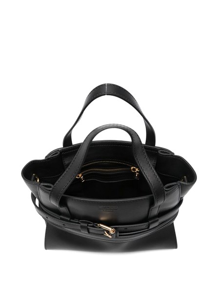 MOSCHINO - Small nappa leather tie Me bag