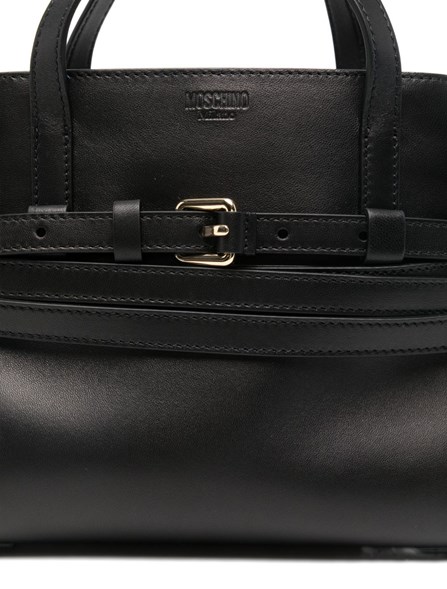 MOSCHINO - Small nappa leather tie Me bag