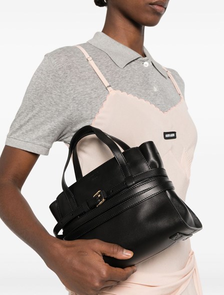 MOSCHINO - Small nappa leather tie Me bag