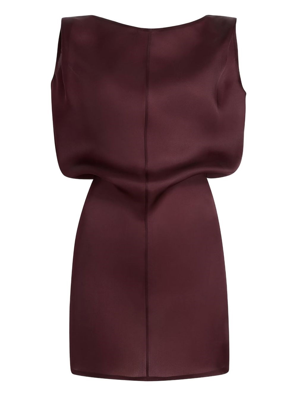 Khaite Silk Gazar Dress In Brown