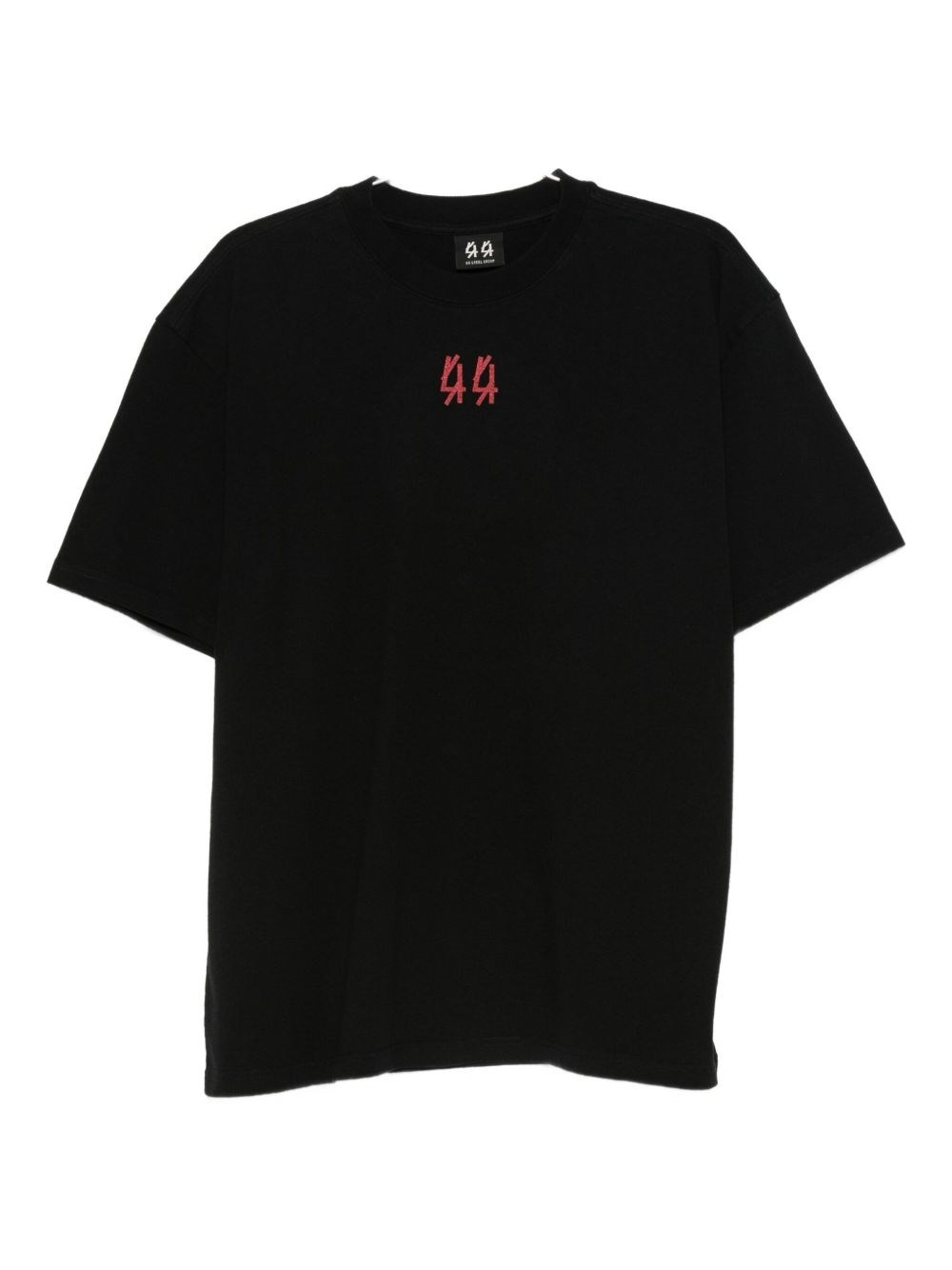 44 Label Group Drip Risk Red T-shirt In Black