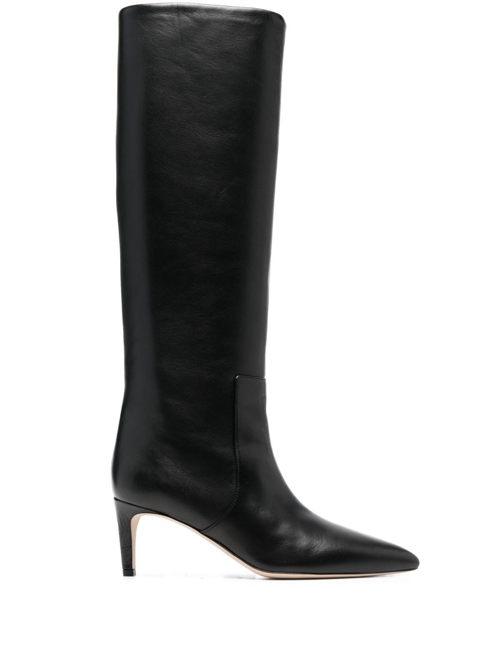 Paris Texas Leather Boots In Black