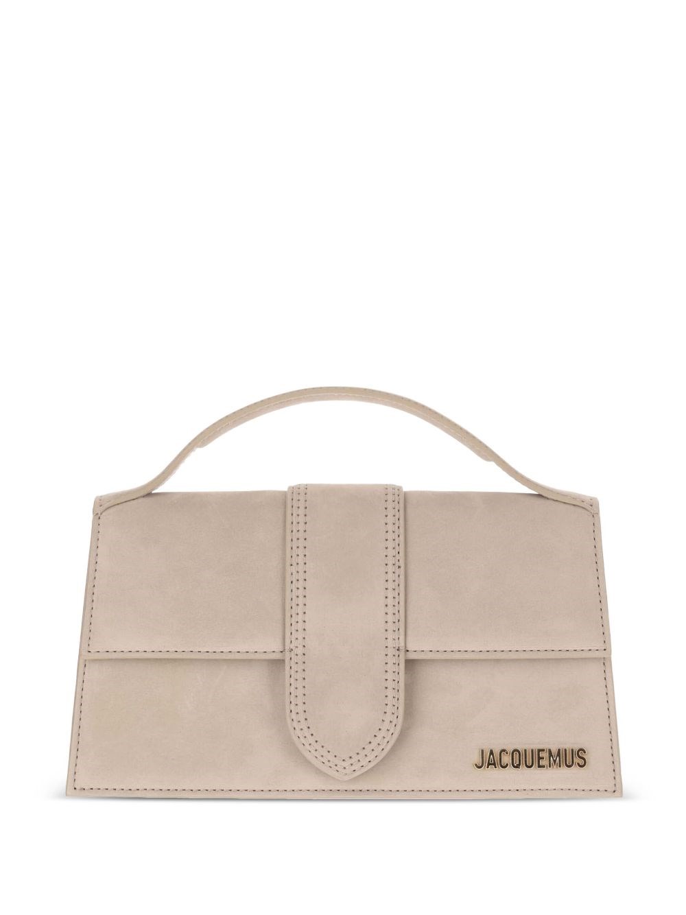 Jacquemus Large The Bambino Crossbody Bag With Magnetic Closure In Neutral