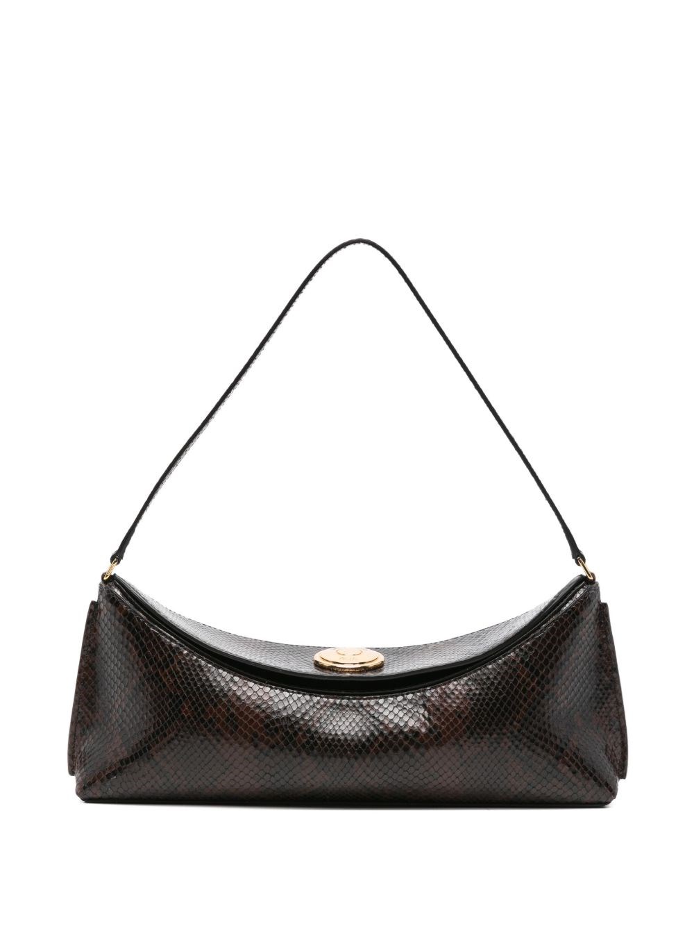 Jacquemus Le Calisson Crocodile-effect Leather Shoulder Bag In Multi