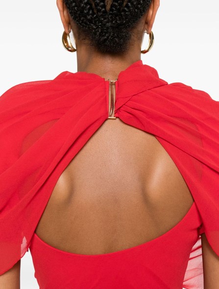 JACQUEMUS - Mini abito drappeggiato